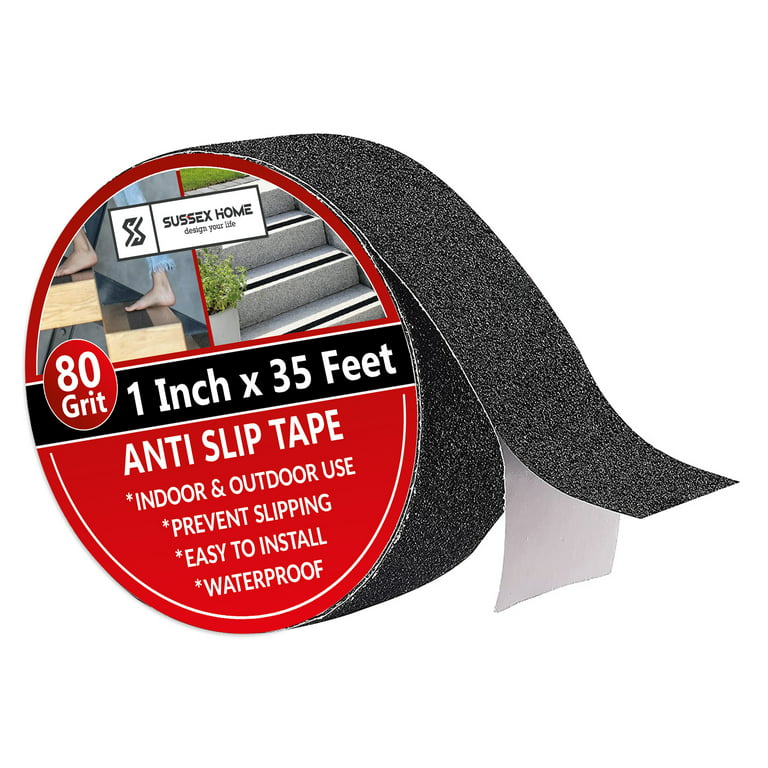 4 x 35”Ft, Heavy Duty Anti Slip Tape for Stairs, Grip Tape Safety Non Skid  Roll