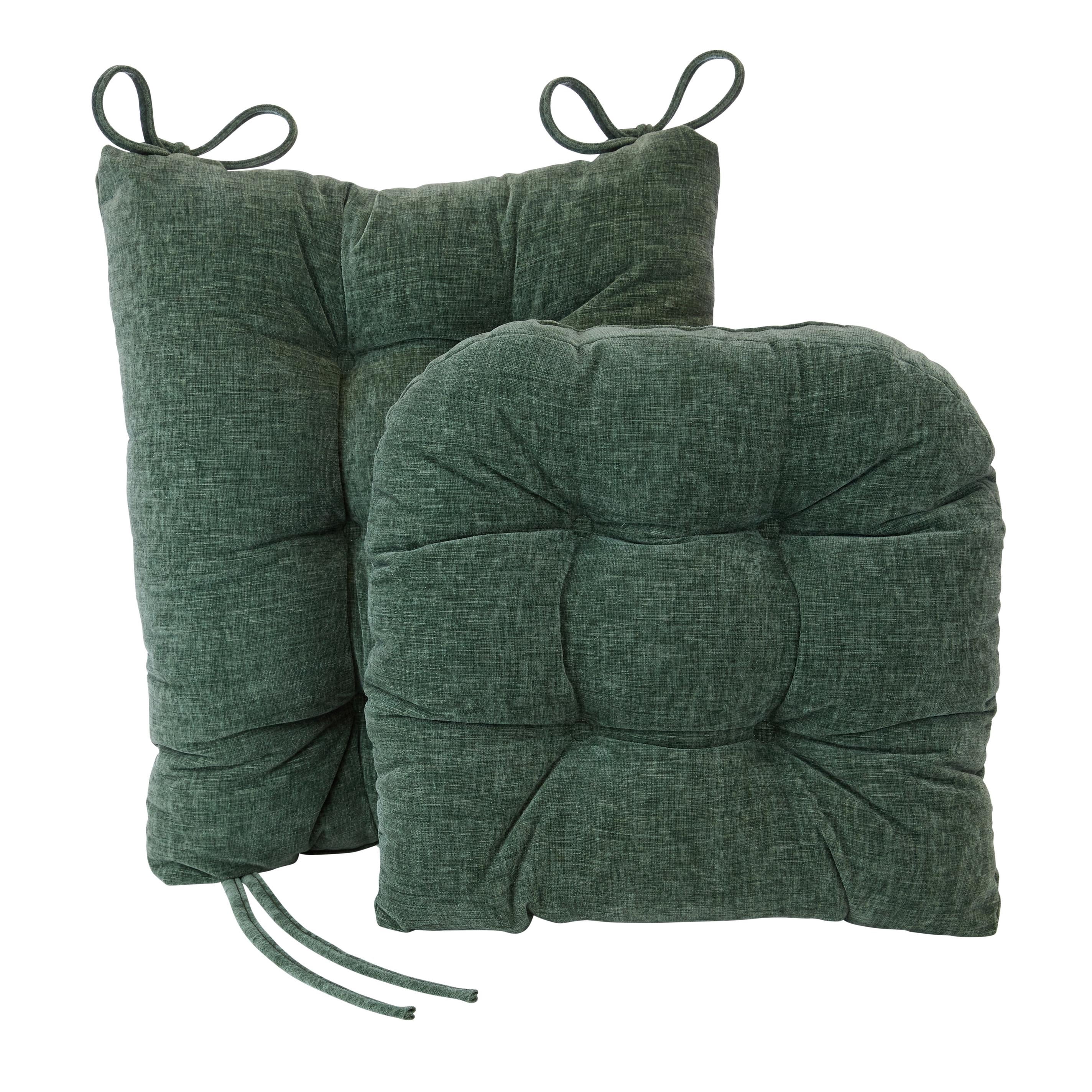 Non-Slip, Gripper Plush Rocking Chair Cushion Set