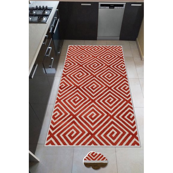 Non-Slip Hall Carpet Runner, 100% Polyester, 31.5 x 118.1 inches | 650 g/m, 0.3 in Pile Height | Machine Washable, 3D Digital Printing