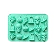 thumbnail image 1 of Non Slip Halloween Ice Cube Tray, Reusable Silicone Freezer Mold For Party Drinks, Novelty Ice Cube Maker For Whiskey Cocktail Coffee, 1 of 5