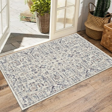 Non Slip Hallway Runner Rug 2x3 Washable Kitchen Rugs Boho Floor Rug with Rubber Backing Non Shedding Soft Carpet Runners for Bedroom Entryway Laundry Bathroom