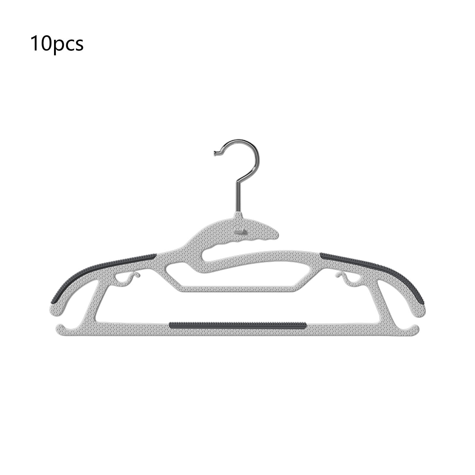 Non Slip Hangers, Space Saving Hangers for Closet Organization, Plastic