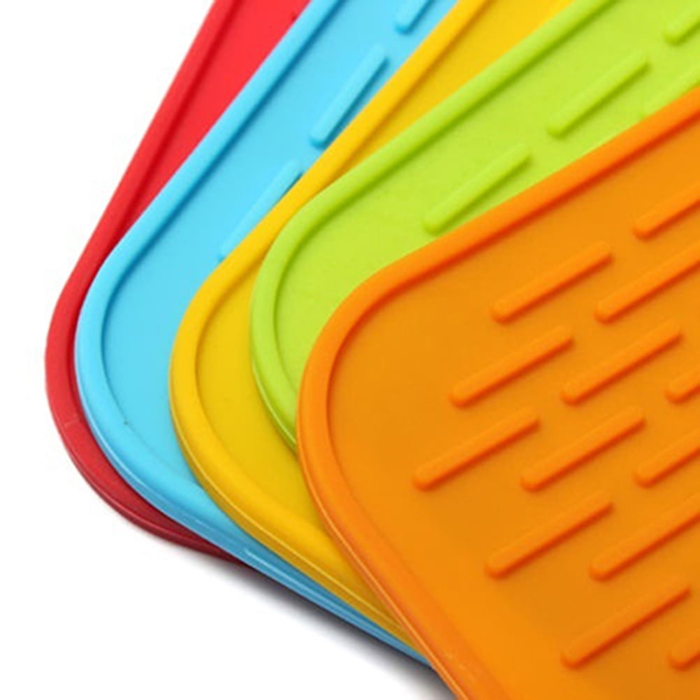 NonSlip Heat Resistant Mat Colorful Silicone Coaster Cushion Placemat