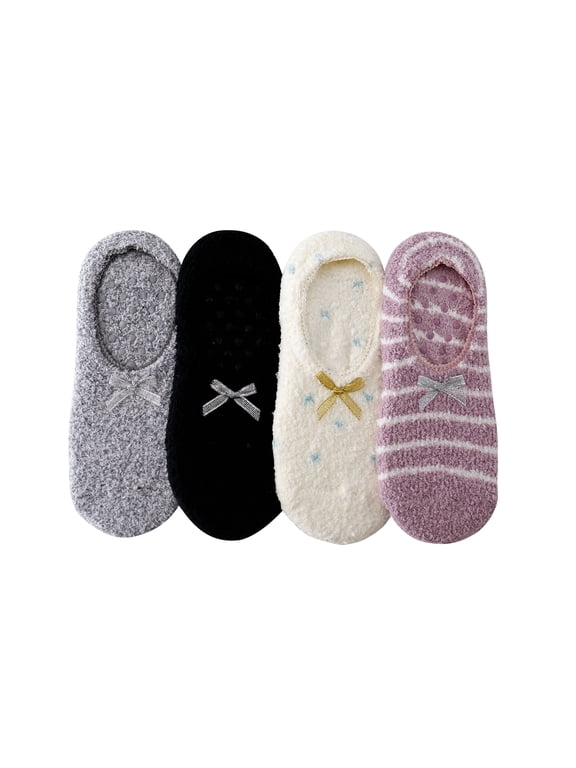 Non Slip Hospital Socks with Grips for Women Grip Slipper Socks for Women Gifts Size 5-8.5