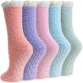 thumbnail image 1 of Non Slip Hospital Socks with Grips for Women Winter Warm Cozy Fuzzy Slipper Soft Fluffy Sleep Socks, 1 of 6