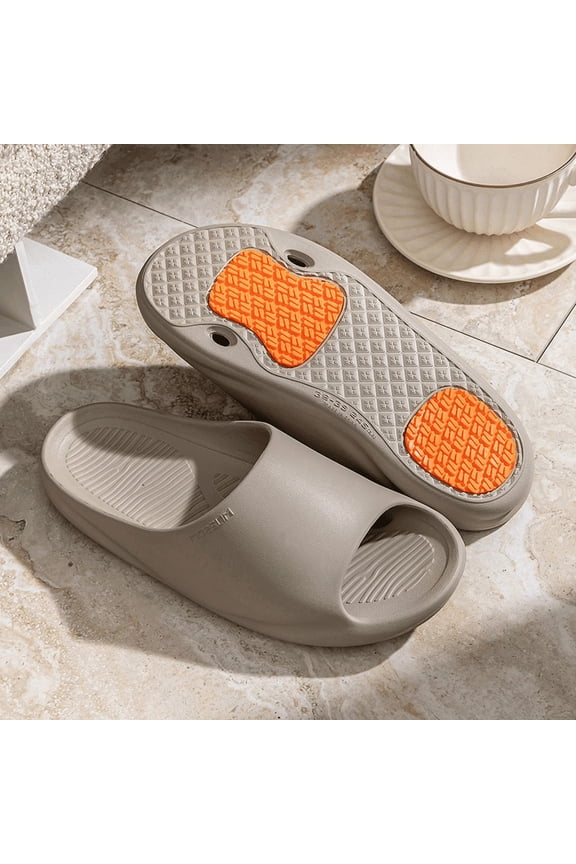 Non-Slip House Slippers for Elderly Men & Women with Arch Support, Comfortable Indoor Outdoor Bathroom Shower Slippers
