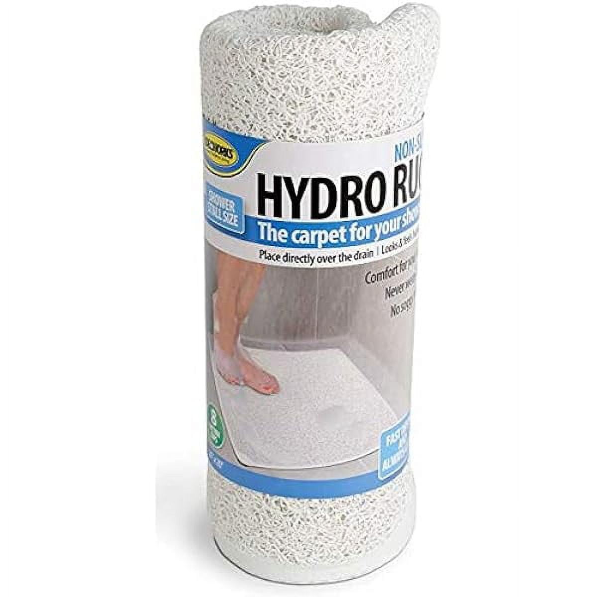White Non-Slip Hydro Bath and Shower Rug