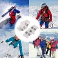 thumbnail image 1 of Non-Slip Ice Cleats for Shoes | 5-Claw Crampon Traction for Snow & Ice | Anti-Fall Shoe Chains for Seniors & Elderly | Adjustable Elastic Design Fits Shoe Sizes 30-46 | Includes 1 Pair, 1 of 5