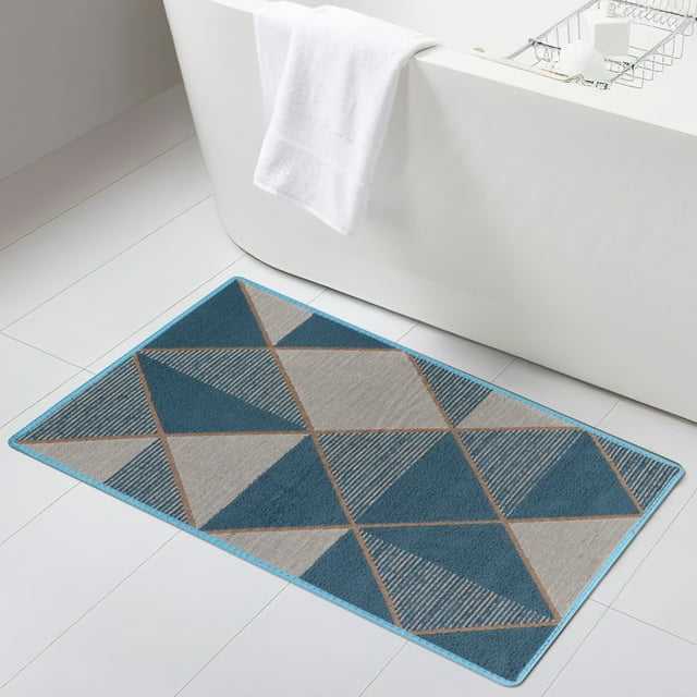 Non Slip Indoor Door Mat, 20"x 32", LowProfile Entrance Rug Front