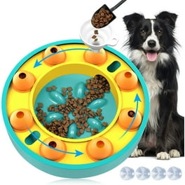 RNKR Large Dog Treat Ball, Dog IQ Puzzle Toy, Interactive Food Dispenser to  Slow Feed Best Toy for Training and Play-Blue