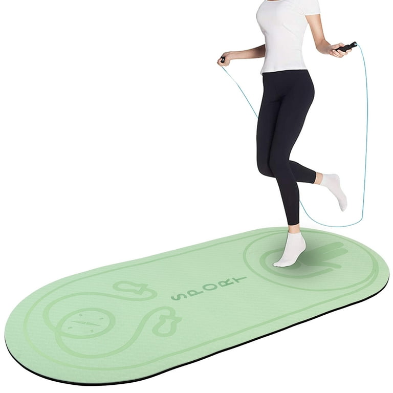 Non Slip Jump Rope Mat Shock Absorption Rope Skipping Mat for