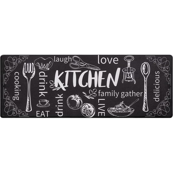Non-Slip Kitchen Carpet Waterproof Anti Fatigue for Floor Cushioned Kitchen Rugs and Mats Waterproof Comfort Standing Mat Runner for Kitchen,Sink,Laundry (40 * 120cm/15.7 * 47.2in)