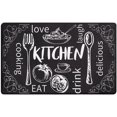 thumbnail image 1 of Non-Slip Kitchen Carpet Waterproof Anti Fatigue for Floor Cushioned Kitchen Rugs and Mats Waterproof Comfort Standing Mat Runner for Kitchen,Sink,Laundry (40 * 60cm/15.7 * 23.6in), 1 of 7