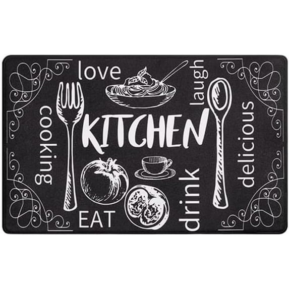 Non-Slip Kitchen Carpet Waterproof Anti Fatigue for Floor Cushioned Kitchen Rugs and Mats Waterproof Comfort Standing Mat Runner for Kitchen,Sink,Laundry (40 * 60cm/15.7 * 23.6in)