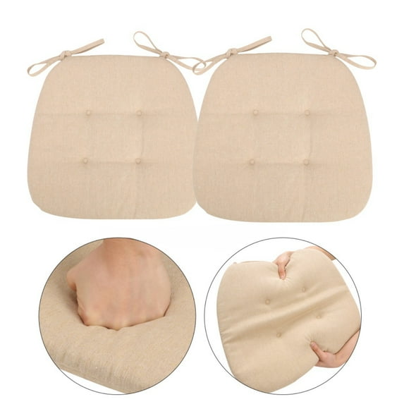 Non Slip Kitchen Dining Chair Pad and Seat Cushion Machine Washable Cover Set of 2