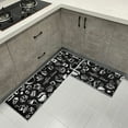thumbnail image 1 of Non Slip Kitchen Mat Rugs Set 2 Pieces,Non Skid Washable Kitchen Rugs and Mats, Comfort Standing Mats for Home Kitchen Entrance Door Mat (17"*29"+17"*47", Coffee time), 1 of 6