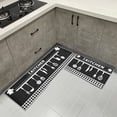 thumbnail image 1 of Non Slip Kitchen Mat Rugs Set 2 Pieces,Non Skid Washable Kitchen Rugs and Mats, Comfort Standing Mats for Home Kitchen Entrance Door Mat (17"*29"+17"*59", Chef Hat), 1 of 6