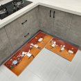 thumbnail image 1 of Non Slip Kitchen Mat Rugs Set 2 Pieces,Non Skid Washable Kitchen Rugs and Mats, Comfort Standing Mats for Home Kitchen Entrance Door Mat (17"*29"+17"*59", Chef), 1 of 6