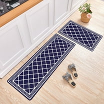 Non-Slip Kitchen Mat Set of 2 under $5! Ke1Clo Microfiber Absorbent Rug for Bathroom Entryway Anti-Fatigue