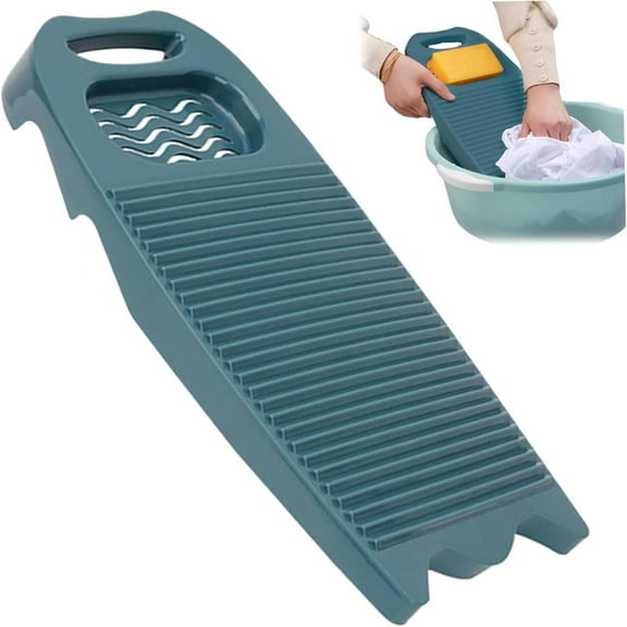 Non-Slip Laundry Washing Board, Durable Household Washboard, Plastic Hand Wash Board, Manual Wash Clothes Laundry Pad, Scrubbing Board for Household, 1 Pcs, 17.72x7.87"