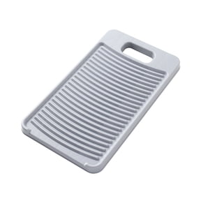Non-Slip Laundry Washing Board,Household Wash Board,Plastic Washboard,Hand Wash Board,Manual Wash Clothes Laundry Pad Scrubbing Board for Socks,Underwear,Clothes,Travel & Camping(11.2x6.3")(Grey)