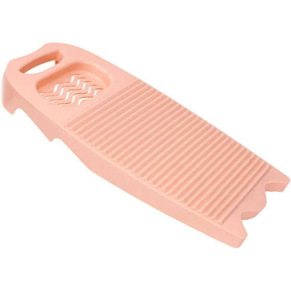 Non-Slip Laundry Washing Board, Household Washboard, Hand Wash Board, Manual Wash Clothes Laundry Pad Scrubbing Board for Household(15.7x8.07x1.06inches) (B-Light Pink)