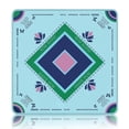 thumbnail image 1 of Mahjong Mat, Non-Slip Table Mat for American Mahjong, Turquoise Butterfly Lotus Pattern, 1 Pack, 1 of 6
