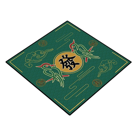 Non- Mahjong Mat with Noise Reduction - Game Table Mat for Mahjong, Poker and Tile Games, Durable Tablecloth for Game Nights - A
