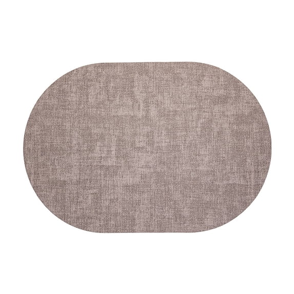 Non Slip Mat Leather Oval Oil Proof Heat Insulation Dining Table Placemats for Western Food Home Decor