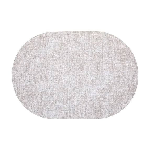 Non Slip Mat Leather Oval Oil Proof Heat Insulation Dining Table Placemats for Western Food Home Decor