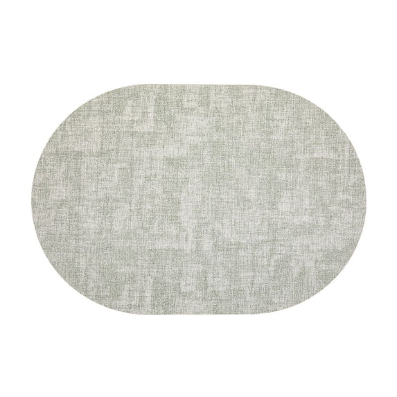 Non Slip Mat Leather Oval Oil Proof Heat Insulation Dining Table Placemats for Western Food Home Decor