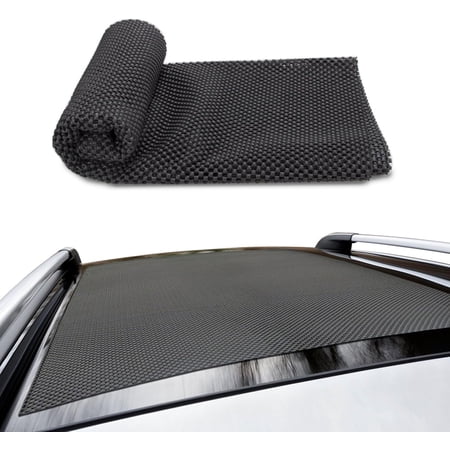 Non-Slip Mat, PVC Grid Pattern Anti-Slip Gripper Roll 90x100cm, Waterproof Non-Slip Liner Mat for Rug Gripper Car Roof Rack Shelf Drawer Liner, Home&Office (Medium - 36 * 39")