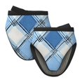 thumbnail image 1 of Non-Slip Mini Oven Mitts With Duck Beak Design Are Easy To Take Off And Wear And Easy To Hang For Oven Pot Tripod Barbecue Casserole Argyle Plaid Lightskyblue_49288_1 2pcs, 1 of 7