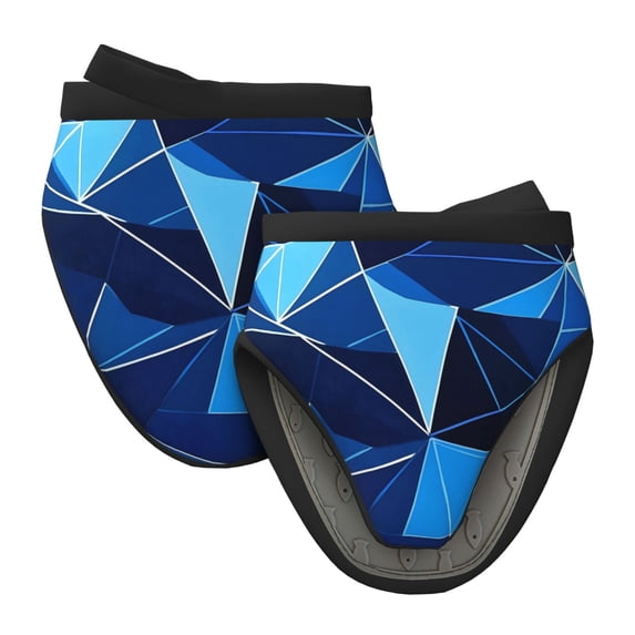 Non-Slip Mini Oven Mitts With Duck Beak Design Are Easy To Take Off And Wear And Easy To Hang For Oven Pot Tripod Barbecue Casserole Darkgray Geometric Patterns_4 2pcs