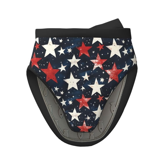 Non-Slip Mini Oven Mitts With Duck Beak Design Are Easy To Take Off And Wear And Easy To Hang For Oven Pot Tripod Barbecue Casserole Independence Day Theme Star (10) 1 Pc