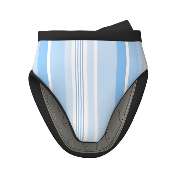 Non-Slip Mini Oven Mitts With Duck Beak Design Are Easy To Take Off And Wear And Easy To Hang For Oven Pot Tripod Barbecue Casserole Skyblue Stripe_3 1 Pc