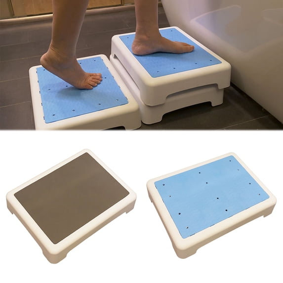 Non- Mobility Step Stool for Elderly,Adults Seniors,Safety Step Platform for Bathroom,Bathtub,High Beds,Kitchen,Car,Stairs Indoor/Outdoor Portable Assistive Stool with Durable Stackable