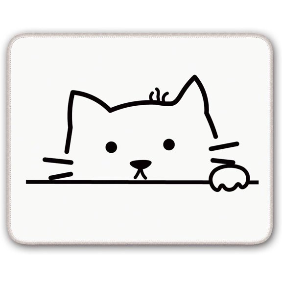 Non-Slip Mouse Pad Gaming Mouse Pad Small Mousepad for Computer, Laptop, Gamer, Cat Pattern, 8x10 inch