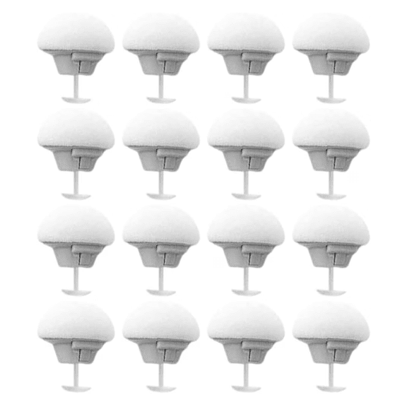 Non-Slip Mushroom Shaped Quilt Clips Duvet Cover & Comforter Holder, Bedding Fasteners for Bed Sheets, Blankets & Cushions, Home Organization Accessories (RL White, 16 PCS)