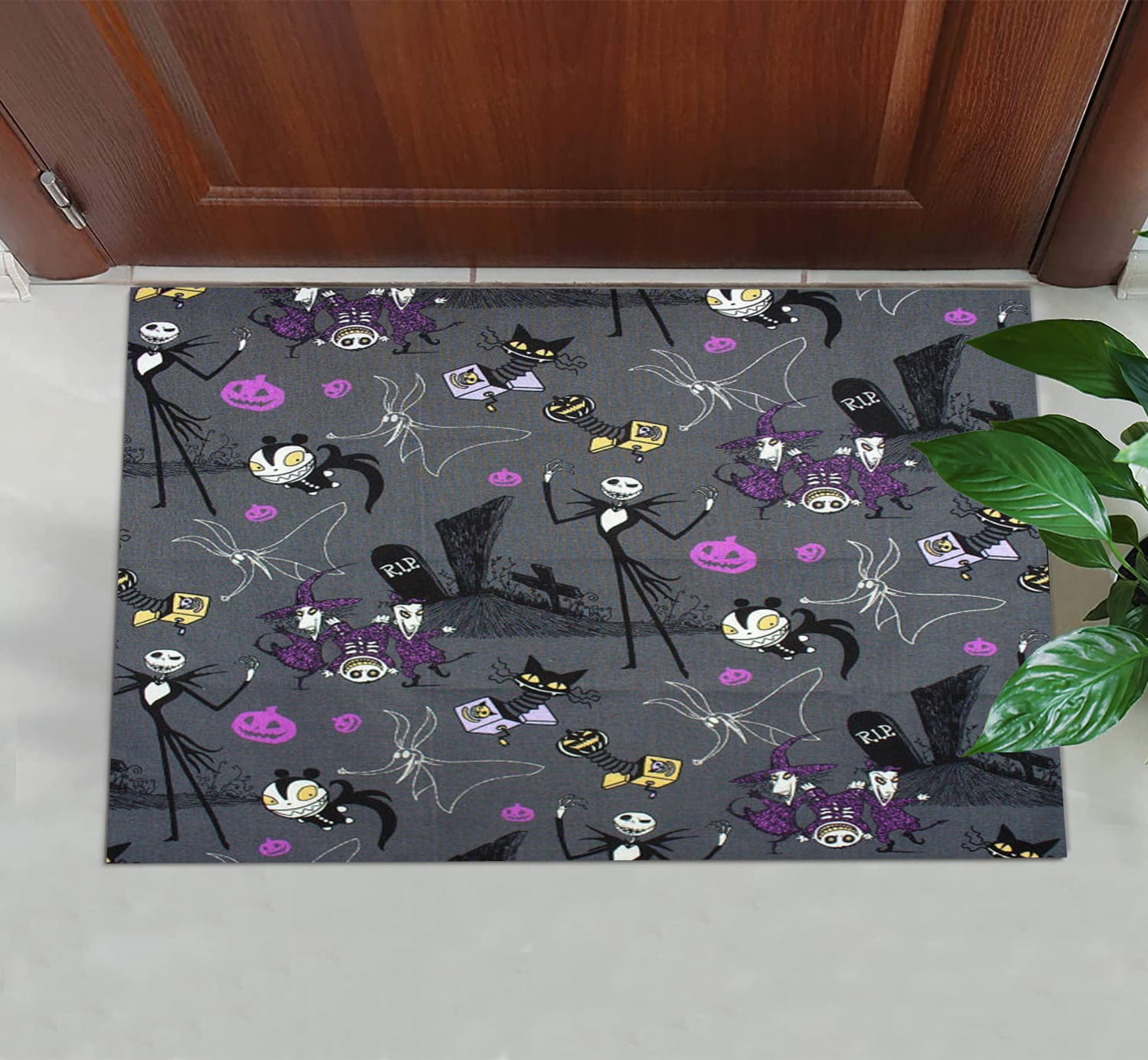 NonSlip Nightmare Before Christams Halloween Rugs Christmas Door Mats Christmas