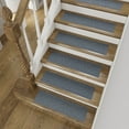 thumbnail image 1 of Non-Slip, Non-Adhesive, Heavy-Duty, Waterproof, Washable and Stain-Resistant 14-Pack Stair Treads with Non-Slip Backing and Dirt-Capturing Grooves for Commercial and Residential Use, 8"x30", Gray, 1 of 7