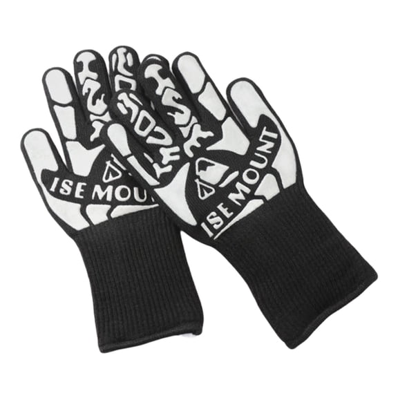Non Slip Oven Mitts Grilling Mitts Anti Scalding High Temperature 800 degreeC/1472 degreeF