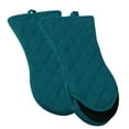 thumbnail image 1 of Non-Slip Oven Mitts, Heat Resistant Gloves Potholder for Cookware, 1 Pair, Green, 1 of 8