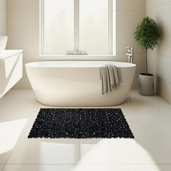 Non-Slip PVC Floor Mat with Pebble Texture | Anti-Slip Bath Mat for Shower, Poolside & Bathroom | Long Strip Waterproof Mat for Wet Areas | 40x100 cm Safety Mat for Home & Spa Use