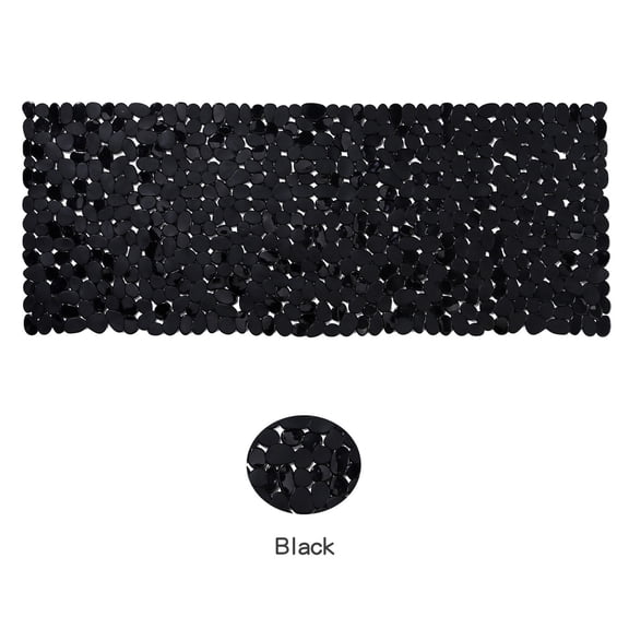 Non-Slip PVC Pebble Pattern Floor Mat | Water-Resistant Shower Strip | Textured Grip Surface | 40 x 100 cm | Easy-Clean Bath & Pool Edge Runner | 1 Piece