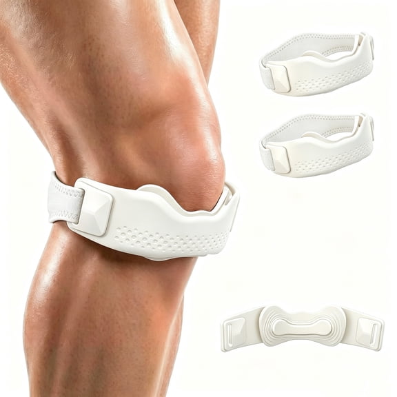 Non-Slip Patella Band Knee Support Strap, Knee Pain Relief Brace for Running Gym