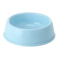 thumbnail image 1 of Non-Slip Pet Bowl Food and Water Dish for Cats Dogs 1 Piece - Food Grade Plastic Splash Proof(Blue), 1 of 4