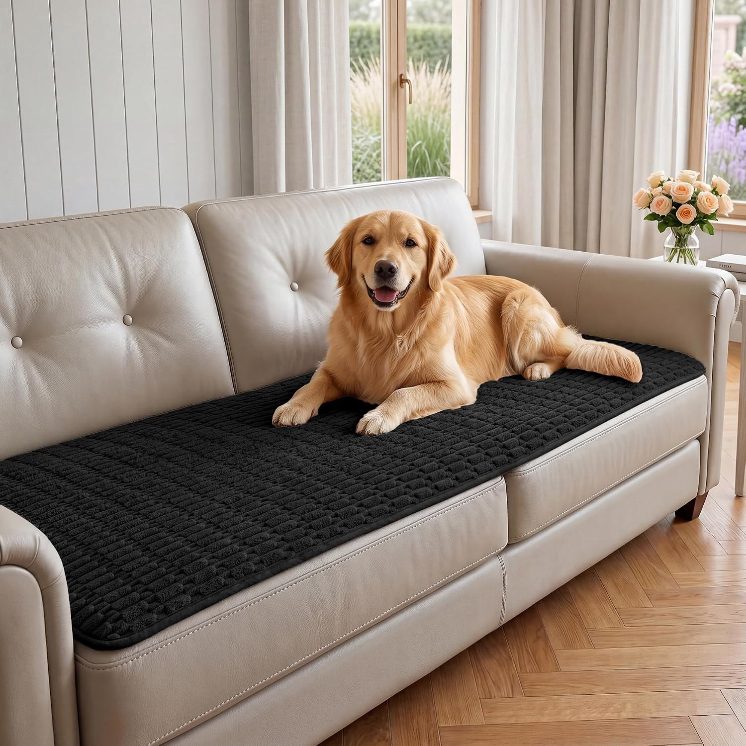 Non Slip Pet-Friendly Sofa Cover for Dogs Couch Protector Furniture ...