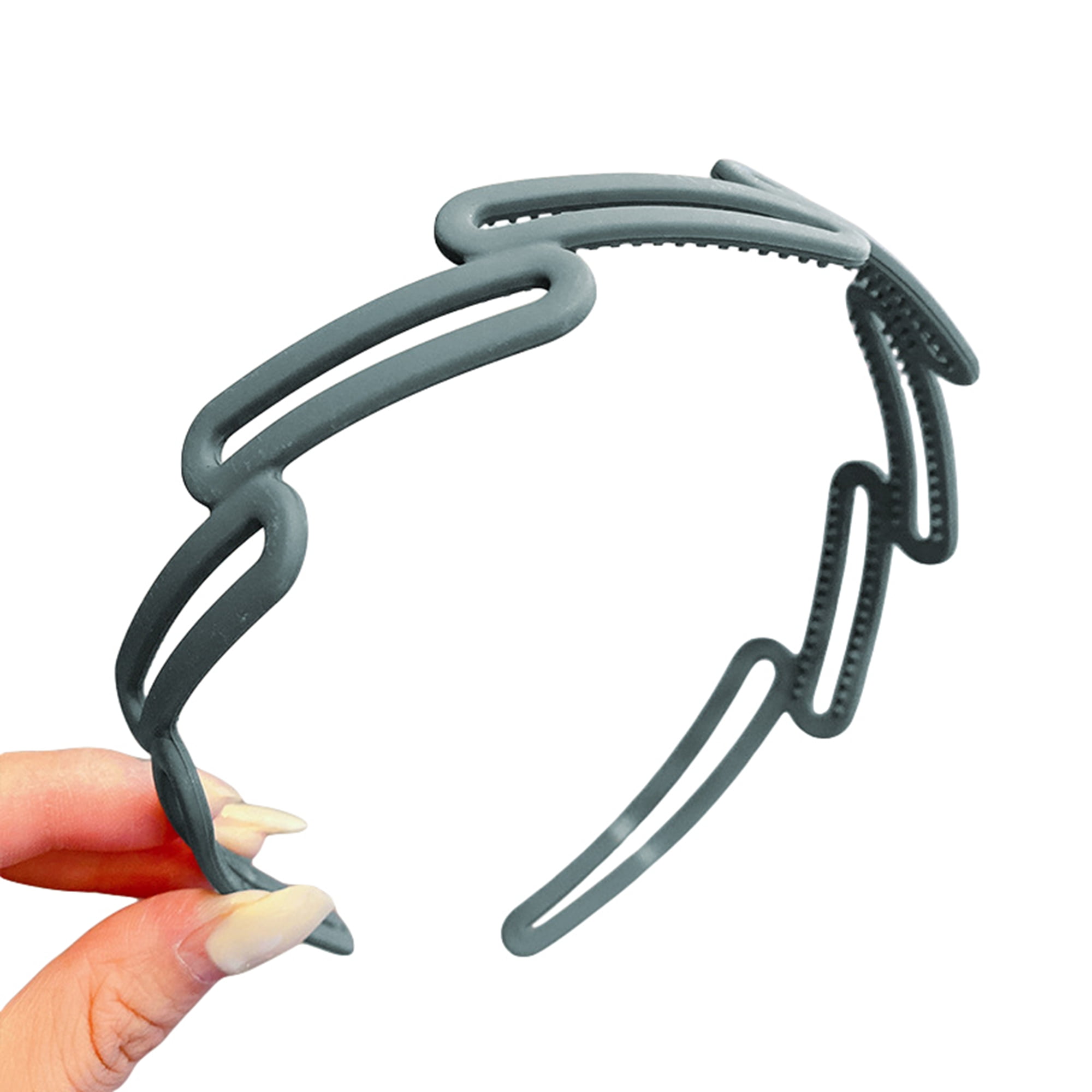 Non Slip Plastic Headbands with Teeth Skinny Hair Bands for Women