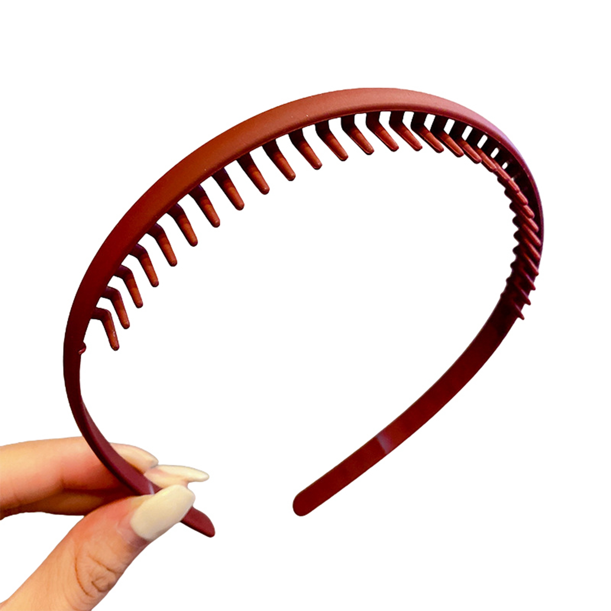 Non Slip Plastic Headbands with Teeth Skinny Hair Bands for Women